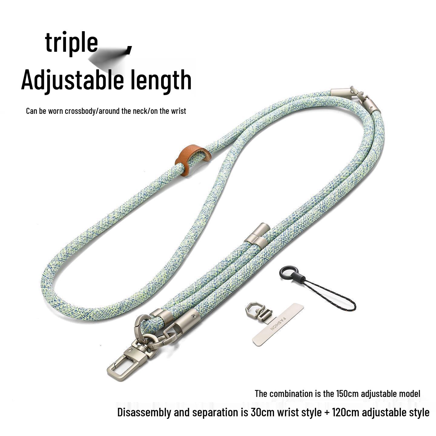 2025 Abnehmbares Verstellbares Handy-Lanyard-Halsband - Drei-in-Eins Crossbody Tragbare Hülle