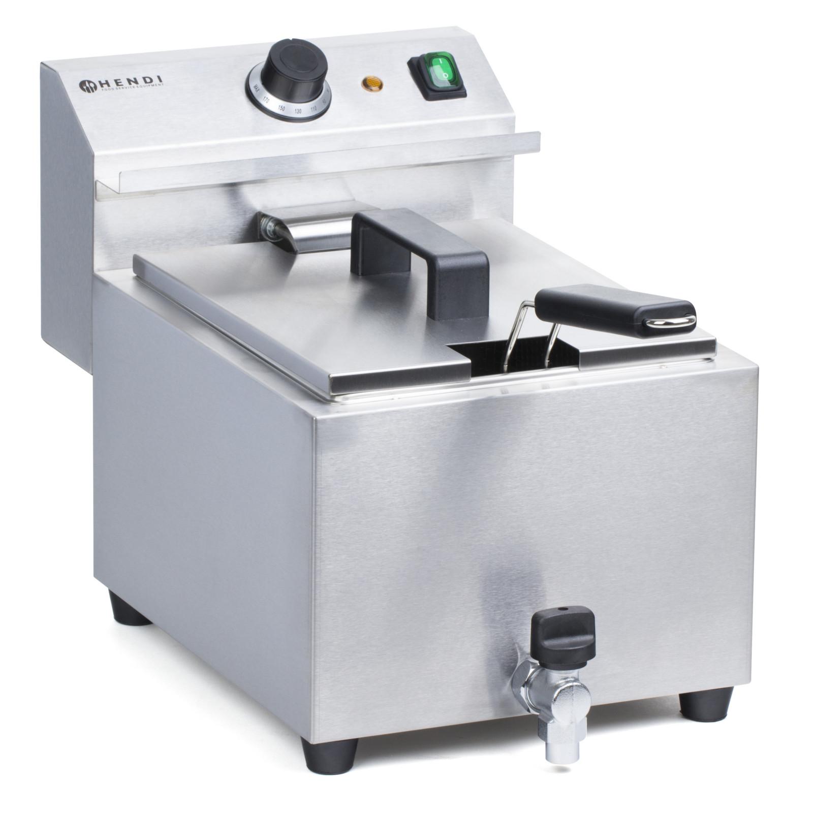Masterpro 230V 35kW 8L Hendi 209202 Fritteuse mit Ablasshahn