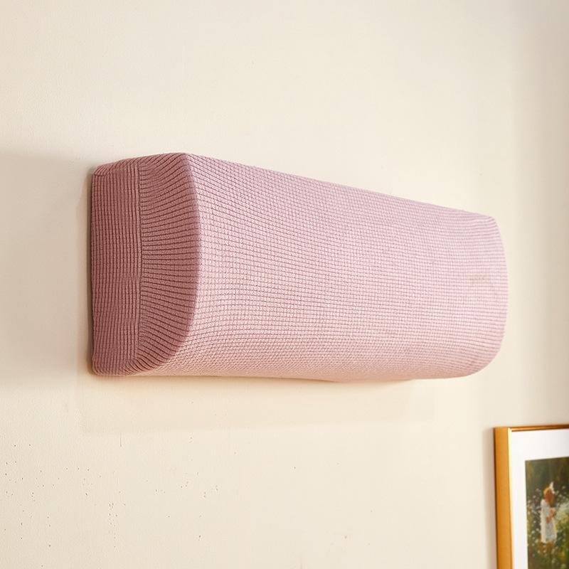 Klimaanlagen-Staubschutz-Set am Haken, universeller Windschutz, Windschutzscheiben-Vorhang, Anti-Direkt-Blasen 90-110cm rosa