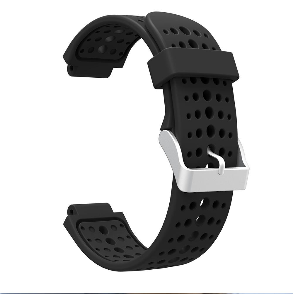 Für Garmin Forerunner 235 235Lite /220/230/620/630 Armband für Garmin Forerunner 735XT Smartband-Armband Silikon-Uhrenarmband only the strap schwarz