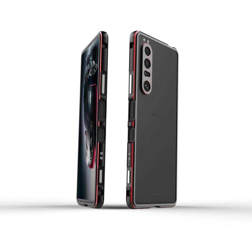 Sony Xperia 1 III/X10 III Metallrahmen Schutzhülle mit Aurora Schraubverschluss Xperia 1 III