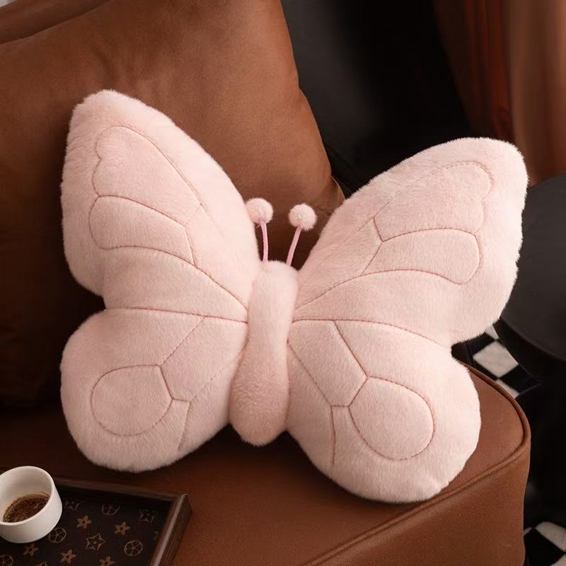 38cm Neuestes Schmetterlingskissen Kissen Kissen Gefülltes Plüschtier Puppe Cartoon Anime Niedliches Geschenk Für Kindergeburtstag Lustige Puppe 38cm brown