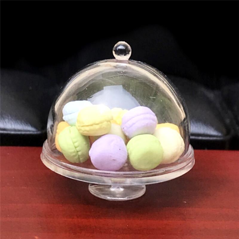 Puppenhaus-Miniatur-Puppen im Maßstab 1:12, Kunststoff-Dessert-Snack-Dose, Glastopf