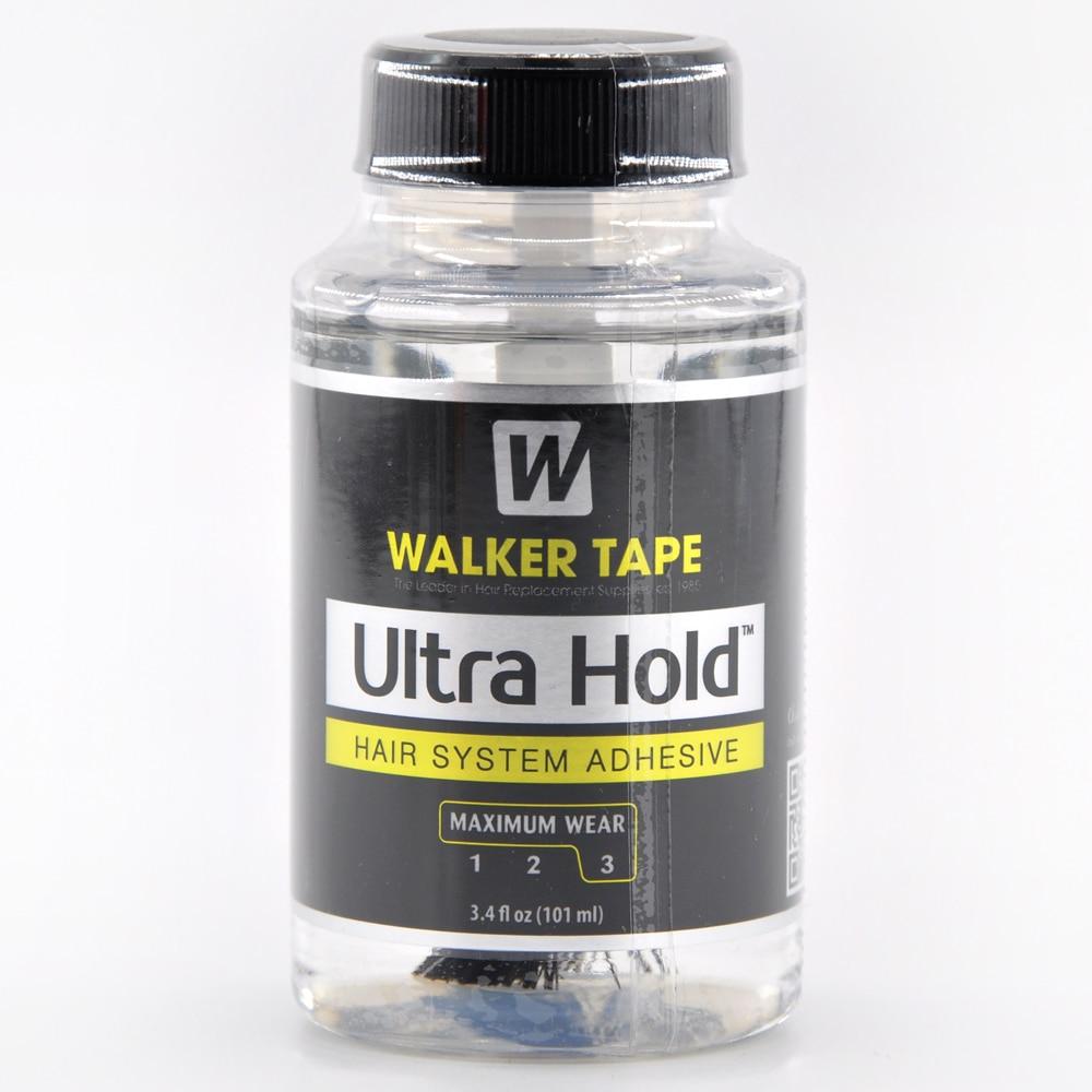 Ultra-Halt Haar-Kleber Kleber Pinsel-Auftrag Spitze Perücken-Kleber für Spitze Perücke/Toupé Weich-Haftkleber FEF 3.4fl Oz(101ml) schwarz