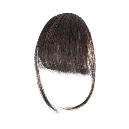 Frauen Clip-in Pony Natürliche Wispy Stirn Haar Extensions Faux Französisch Pony Mädchen