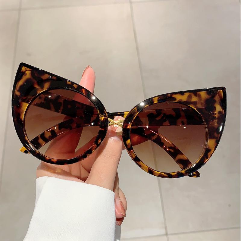 Vintage Cat Eye Sonnenbrille Frau Shades Schmetterling Sonnenbrille Für Weibliche Mode Übergroße Cateye Sonnenbrille UV400