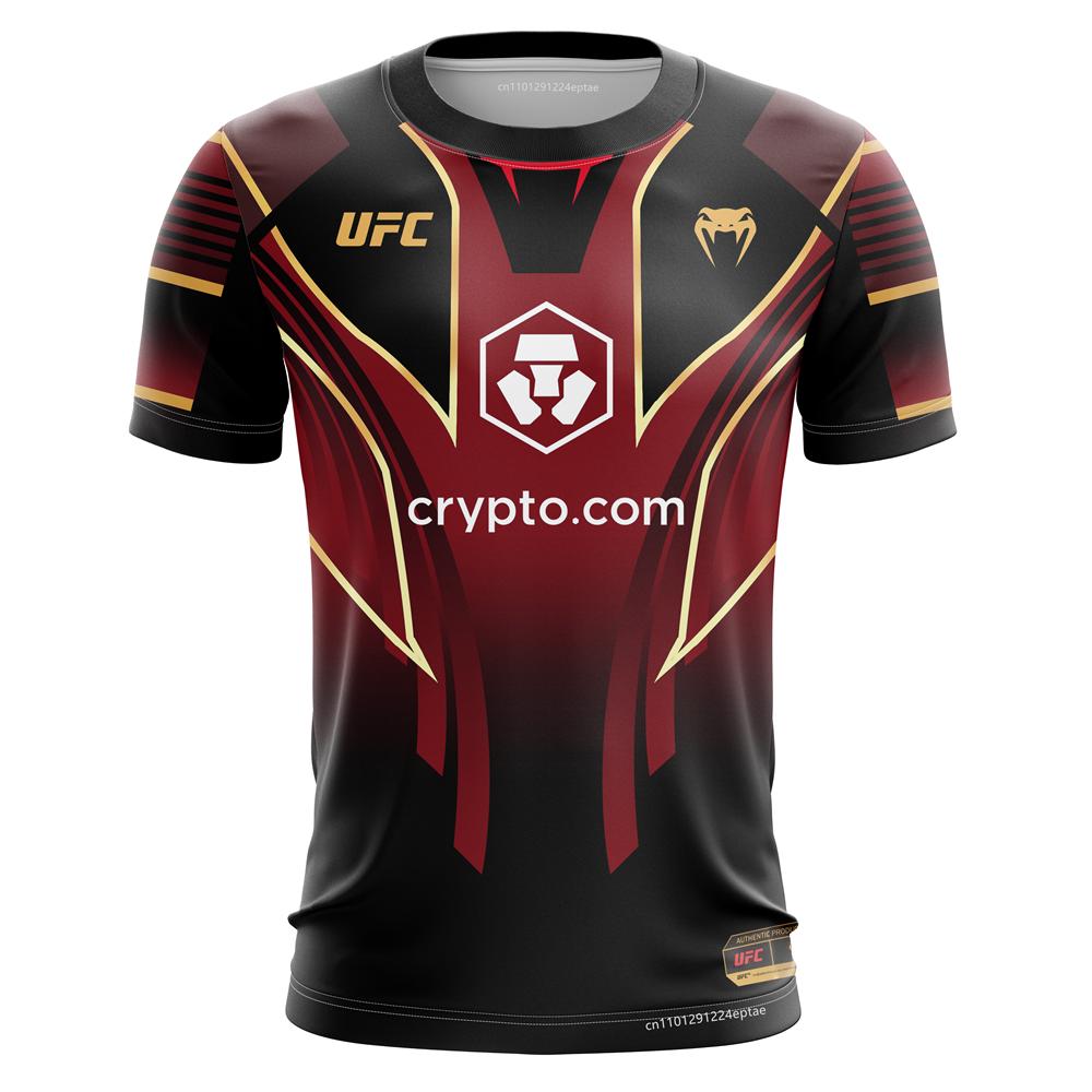 Herren Training UFC Atmungsaktive Sportbekleidung T-Shirts Outdoor Männlich Freizeit Kurzarm Trikot Jungen Laufen Fitness Oberteile 2XL