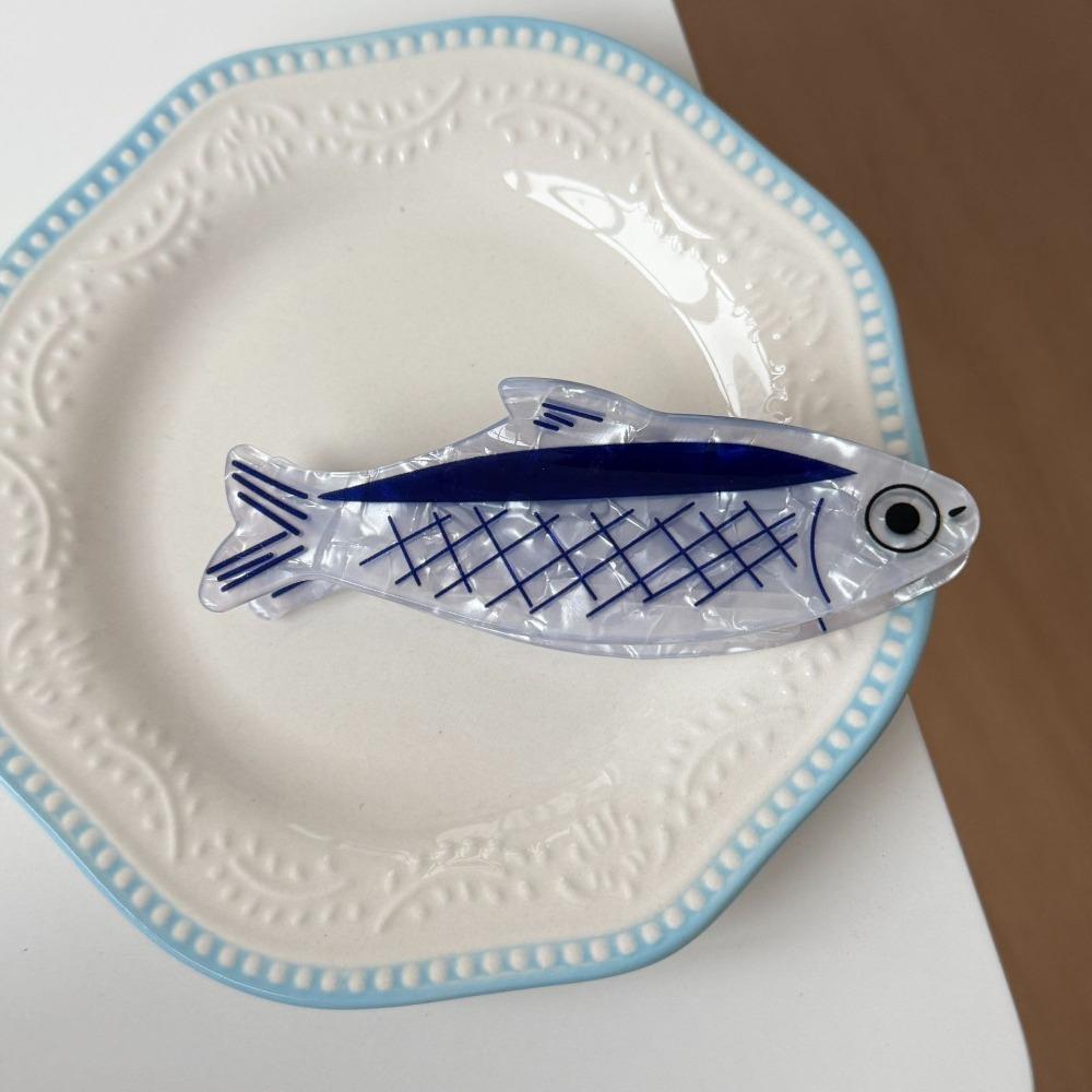 Thunfisch Meeres Tier Haarkralle Haarnadel Fisch Greifklemme Meeresleben Fisch Haarspange Streetwear Style 2