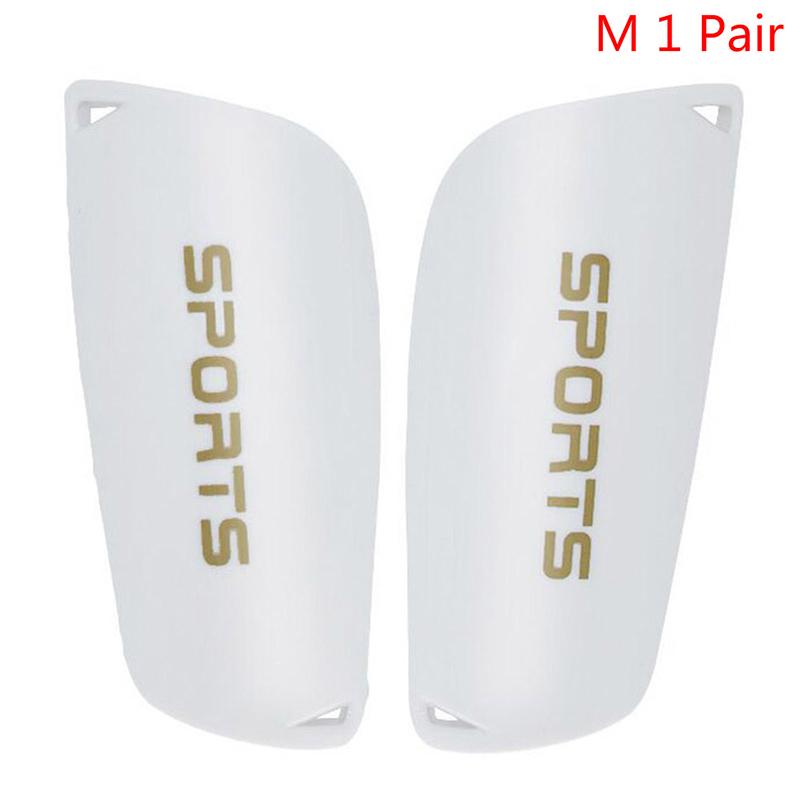 1 Paar Fußball-Schienbeinschoner für Kinder, Fußball-Schienbeinschoner, Beinmanschetten M weiß