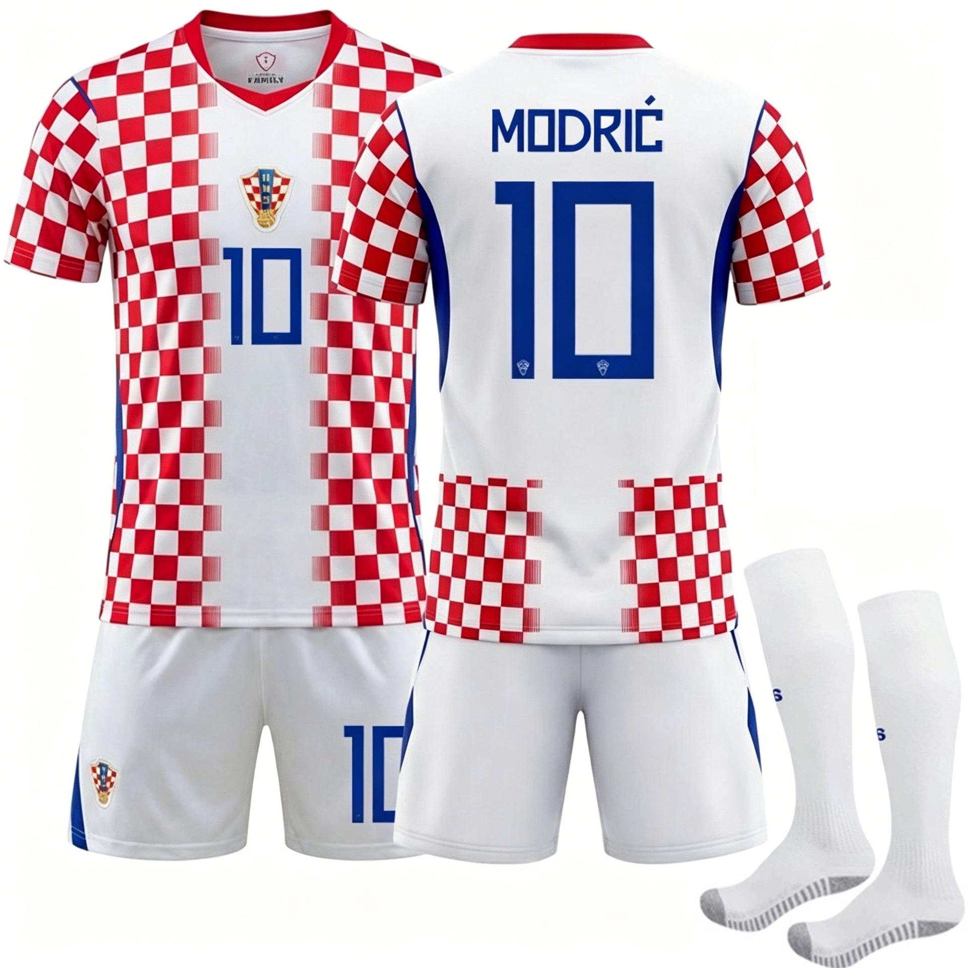 2627 Kroatien Heim Nr. 10 Modric Trikot Nr. 14 Fußball-Uniform-Set XXXL