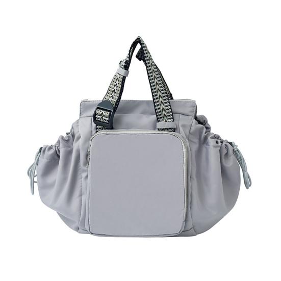 Verwandelbarer Tote-Rucksack Großes Fassungsvermögen Damen Schultertasche Lässige Umhängetasche für Kosmetik Windel Reise Arbeit grau