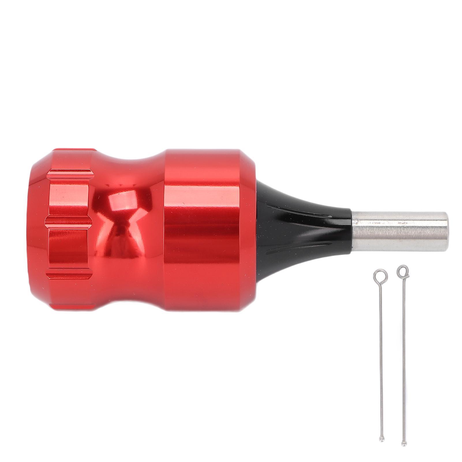 1.3 X 3.1in Cartridge Tattoo Griff Legierung Verstellbarer Tattoo Maschinen Griff mit 3.3in 3.5in Antrieb rot