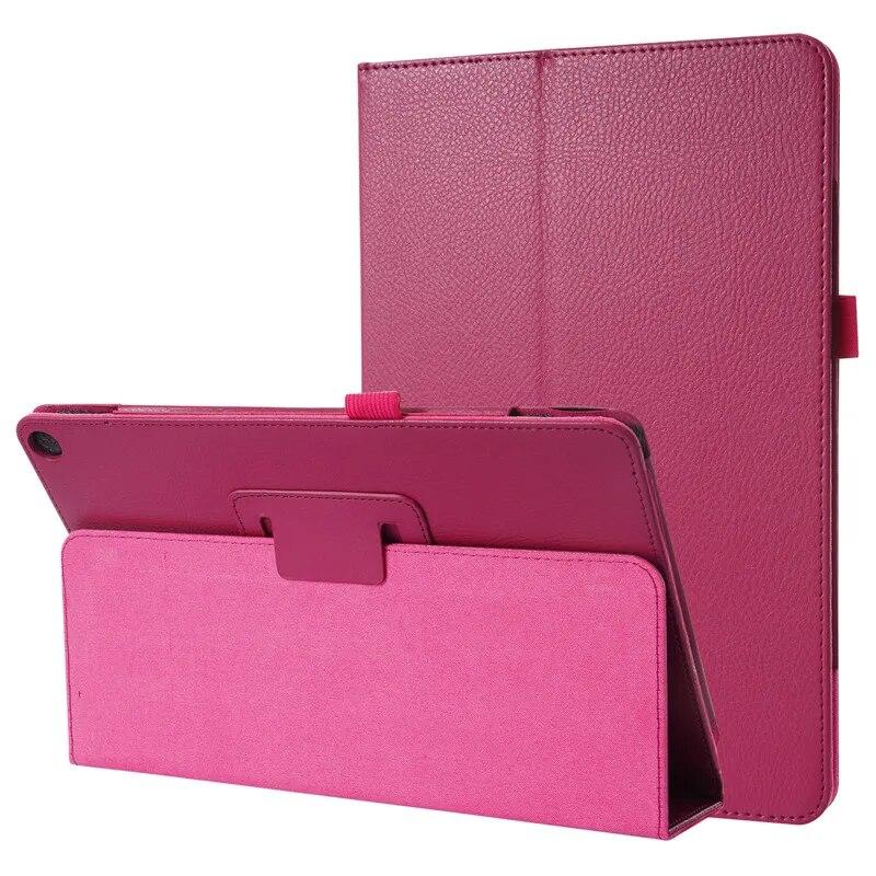 Für Fire HD 10 Hülle 2021 11. Generation 10,1 Zoll Tablet Coque Flip PU Stand Shell Fire HD10 HD 10 Plus Cover 2021 Fire HD 10 2019 10.1 heißes rosa