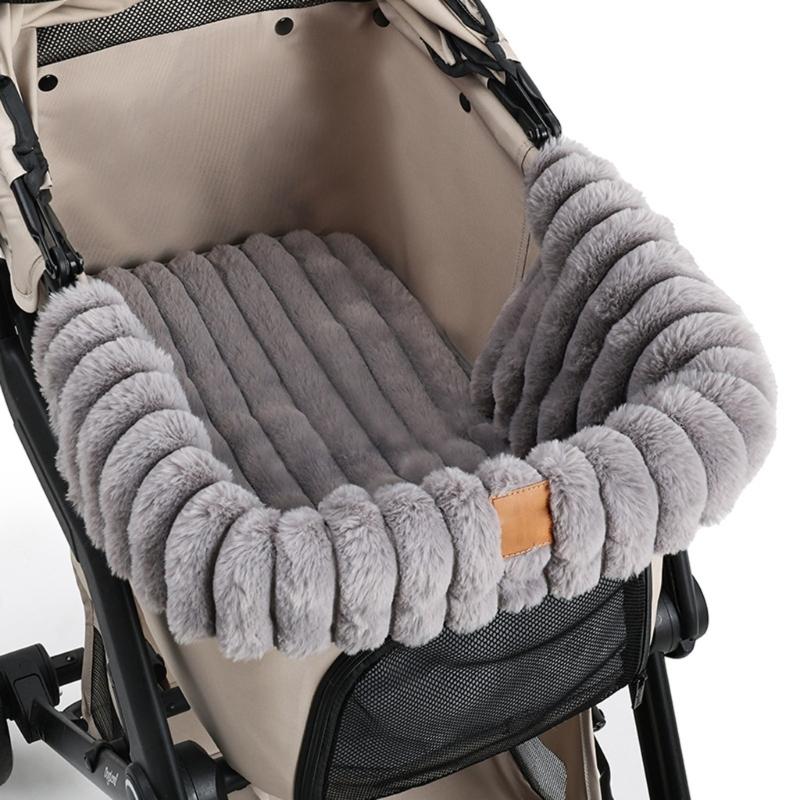 Hundebuggy Kissen Hundebuggy Matte Haustierbuggy Matte für Hund Haustier Spaziergang Zubehör Haustierbuggy Schmutzabdeckung grau