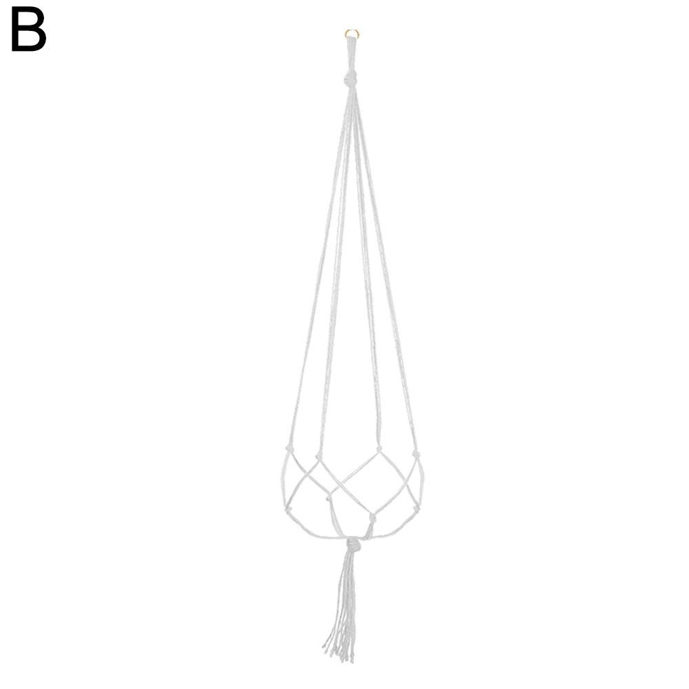 1 stücke Geflochtenen Seil Hängenden Korb Blumentopf Stroh Makramee Netz Aufhänger Garten Halter Handwerk Anlage Balkon Decor Zubehör