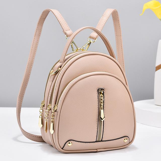 Frauen Rucksack Doppel Schulter Tasche Frauen Herbst Neue Mode frauen Kleine Tasche Koreanische Version Messenger Tasche Eine Schulter Mode kleine Zurück One Size khaki