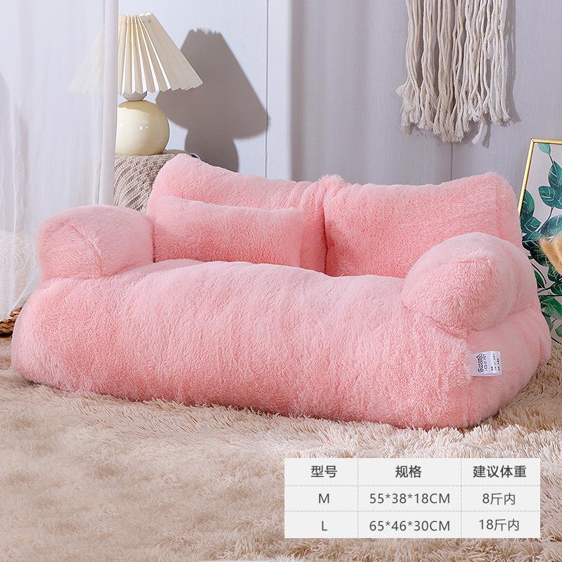 Vier Jahreszeiten Universal Winter Warm Großes Haustier Sofa Abnehmbar und Waschbar Hundehütte Katzenhaus Haustierbedarf (4kg Within) gray