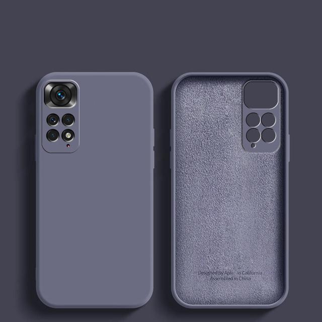 Luxus Original Flüssigsilikon Soft Cover für XiaoMi RedMi Note 11 Pro 5G 11s 10 Note 13 Pro 5G Redmi Note 12 Globale Telefonhülle Redmi Note 12 Pro 4G graue