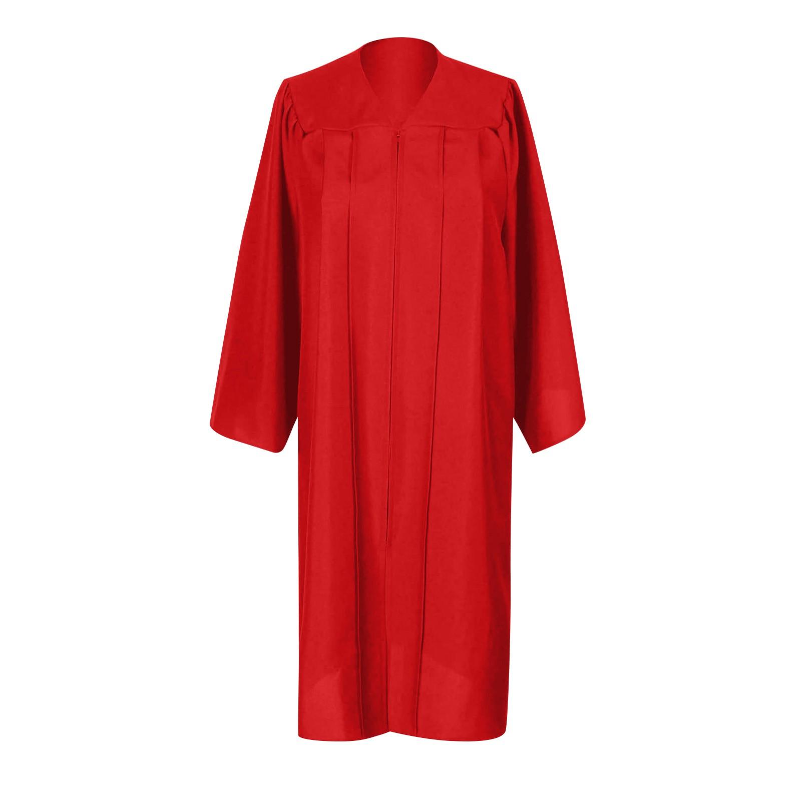 Unisex-Chorroben für die Kirche, Taufe, Konfirmation, Abschlussrobe, Pfarrer- und Richterrobe 39 rot