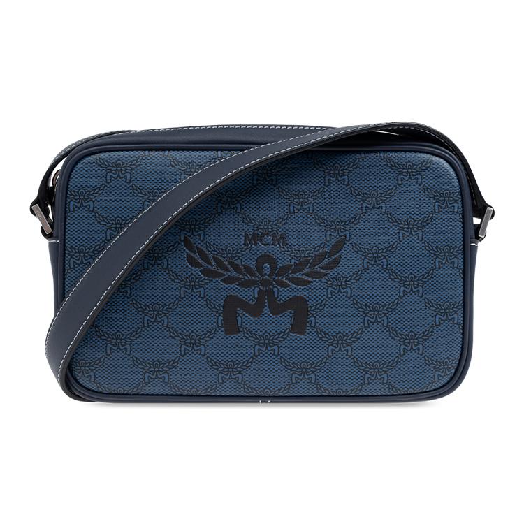 MCM Himmel Klassisches Logo Napa-Leder Schultertasche Umhängetasche Damen Taschen Dunkelblau MMRESAC01VC001 Basic Set (Bag+Dust Bag)