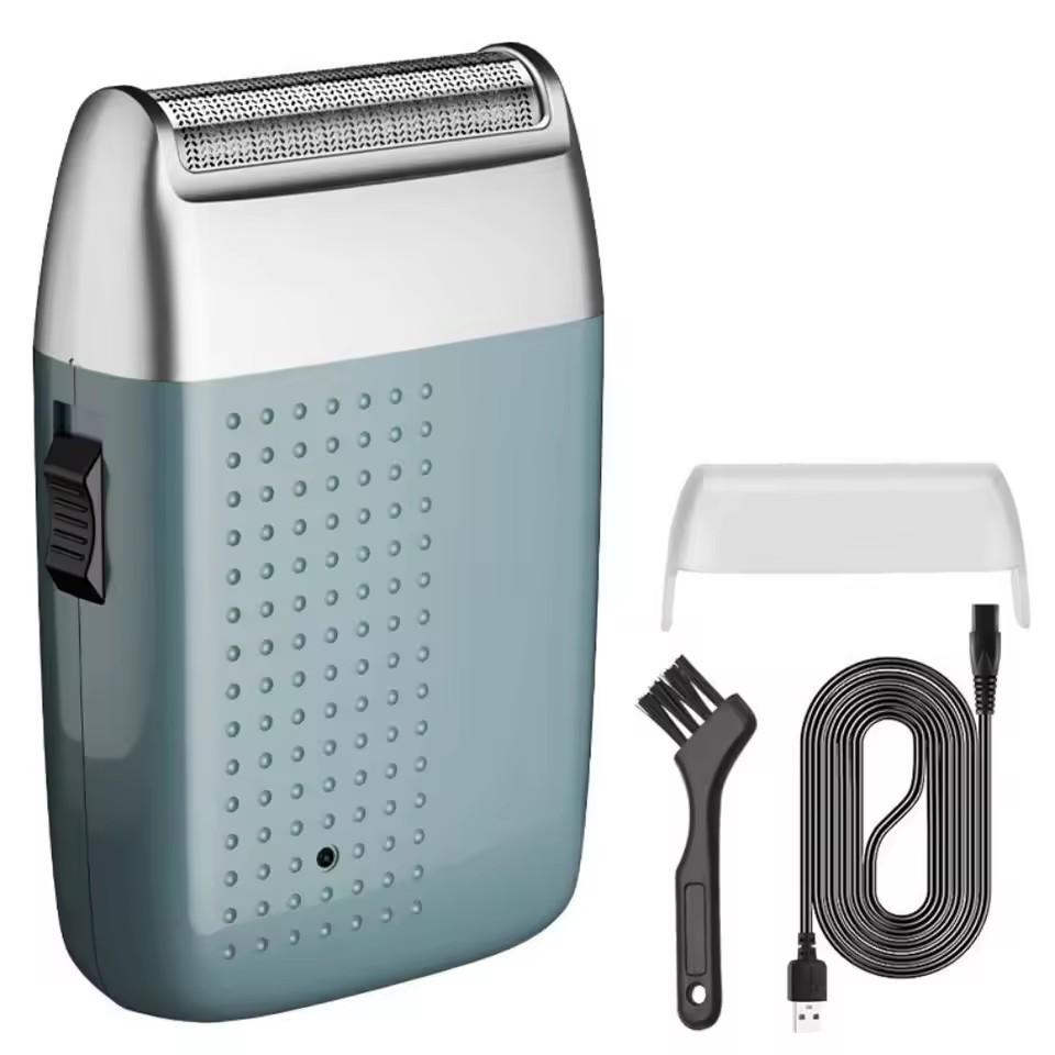Ultra Saubere Elektrorasierer Sicherheit Leiser Betrieb Hubrasierer Professioneller Wiederaufladbarer Herren Bartschneider electric shaver blau