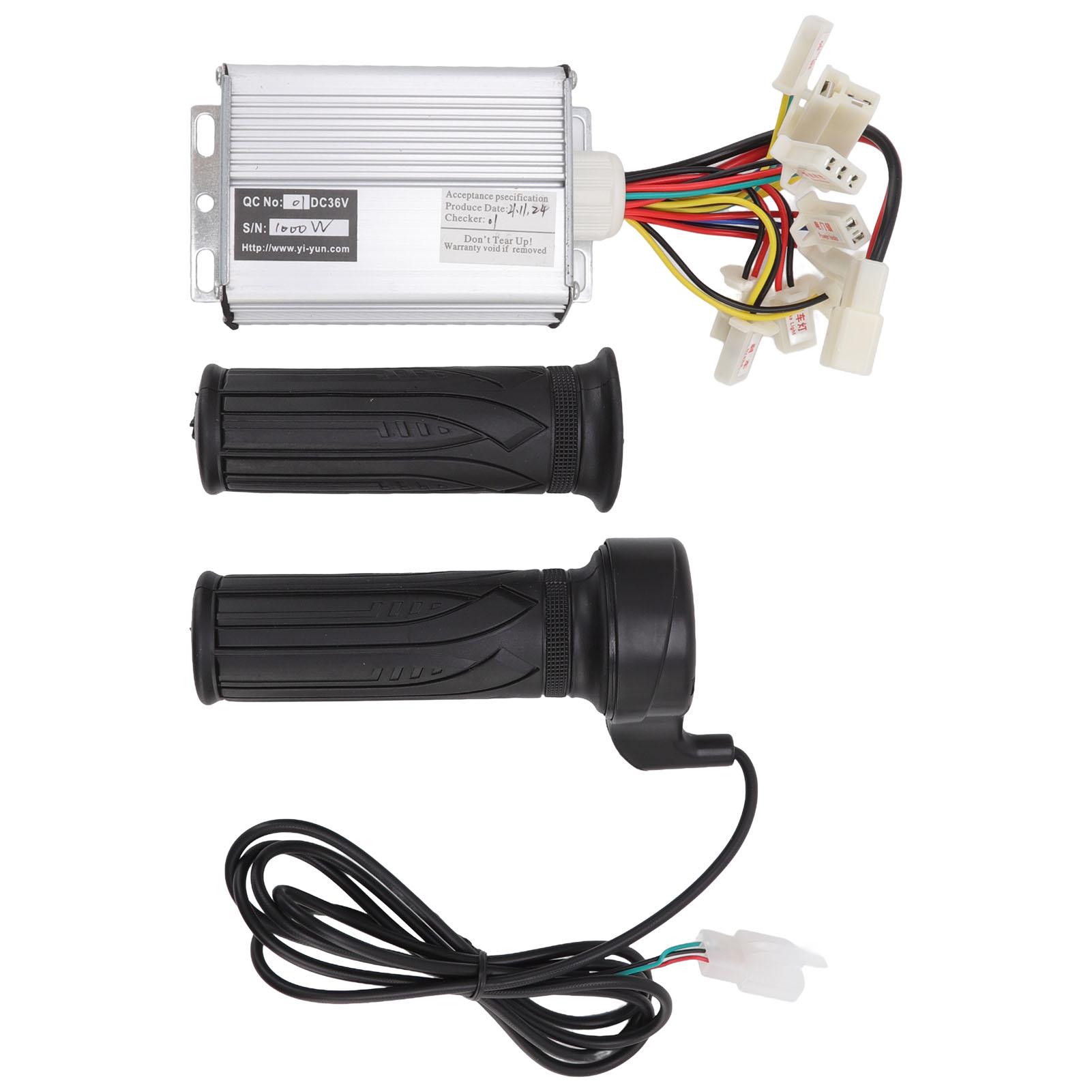 36V 1000W Bürstenmotor Controller Gasgriff Kit für Elektrische Motorräder Fahrräder Dreirad