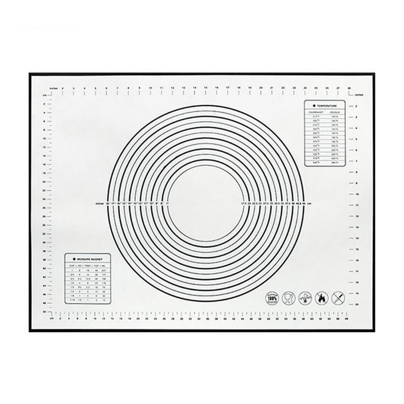 Silikon-Fiberglas-Roll-Teig-Pad, Kuchen, Backformen, Liner-Pad-Matte, Roll-Teig-Matte, Backen-Gebäck-Werkzeug 40*30cm  schwarz