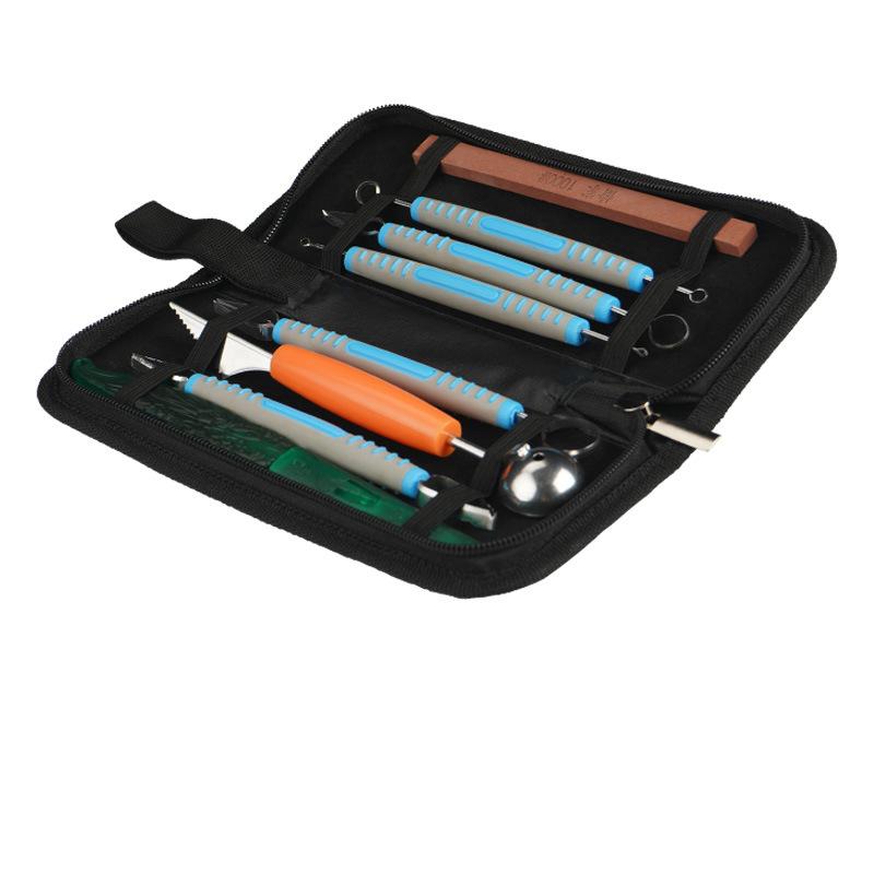 9 PCS Geschnitzte Messer Chef Carving Spezielle Obst und Gemüse Carving Werkzeug Küche Lebensmittel Obst Gemüse Carving Master Messer blau