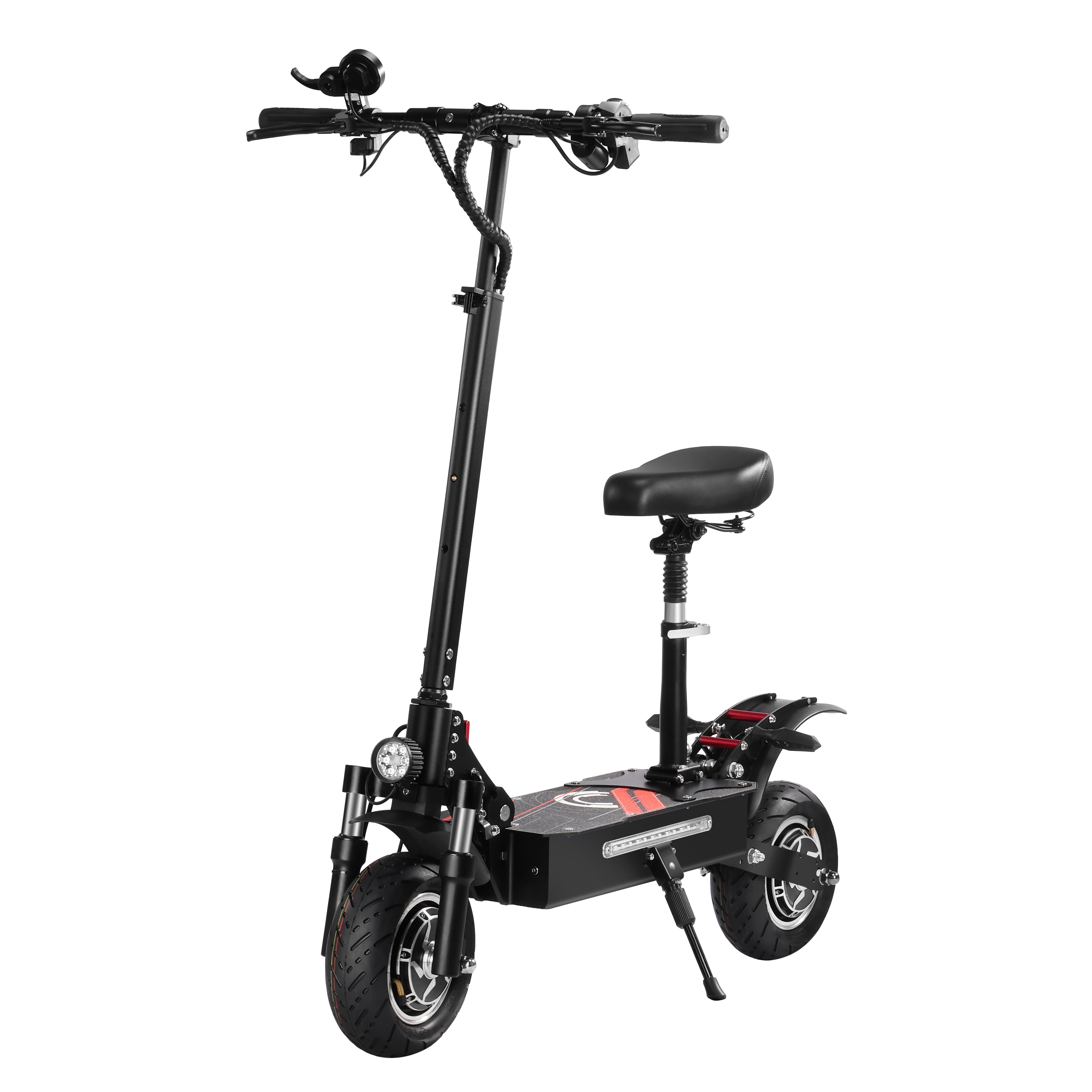 BOYUEDA Q7Pro E-Scooter 3200W Doppelmotor 52V19AH Batterie Doppelantrieb 10 Zoll E-Scooter für Erwachsene Leiser Reifen Faltbarer Elektroroller