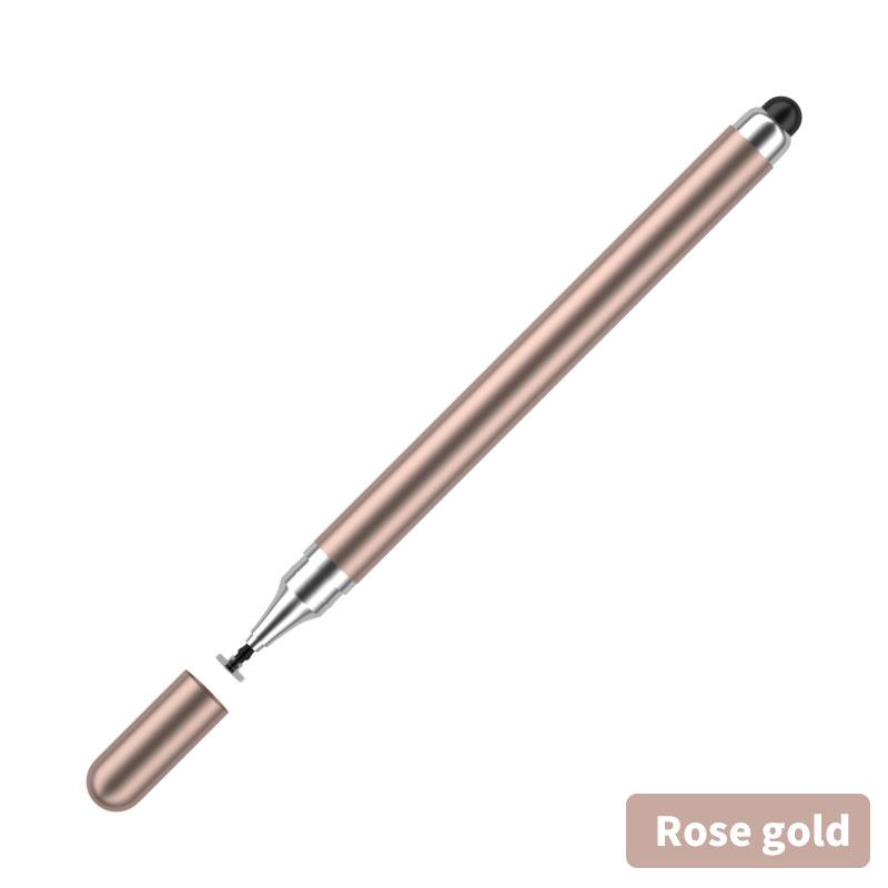 2 in 1 Stylus Pen für Handy Tablet kapazitiver Touch-Bleistift für iPhone Samsung Universal Android-Telefon Zeichenbildschirm Bleistift rose gold