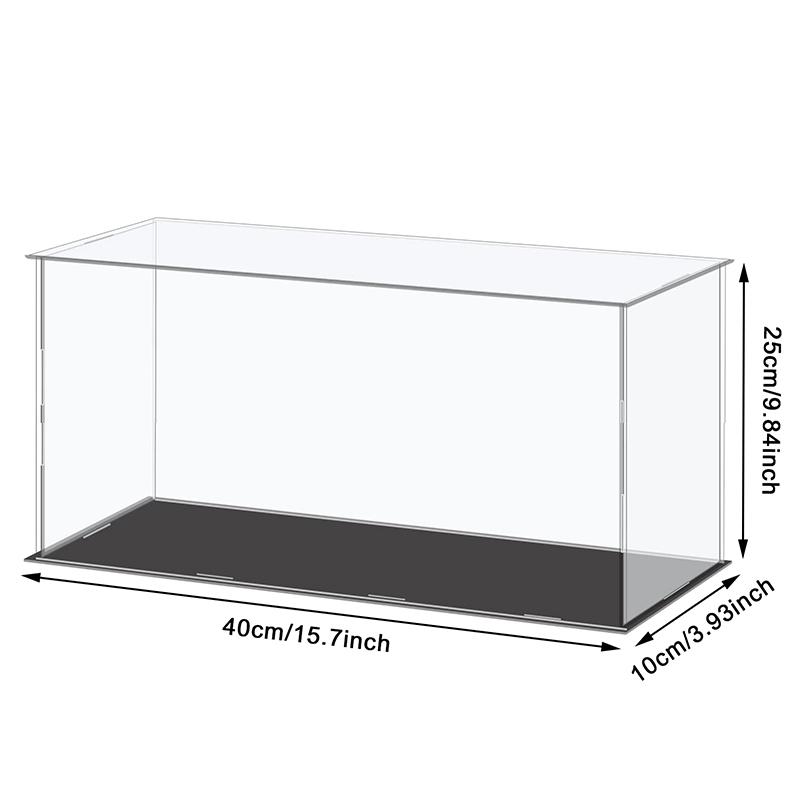 Aufbewahrungsbox für Zuhause, Acryl-Modell-Display-Box, transparente Acryl-Display-Box, handgefertigte transparente Box 40*10*25cm