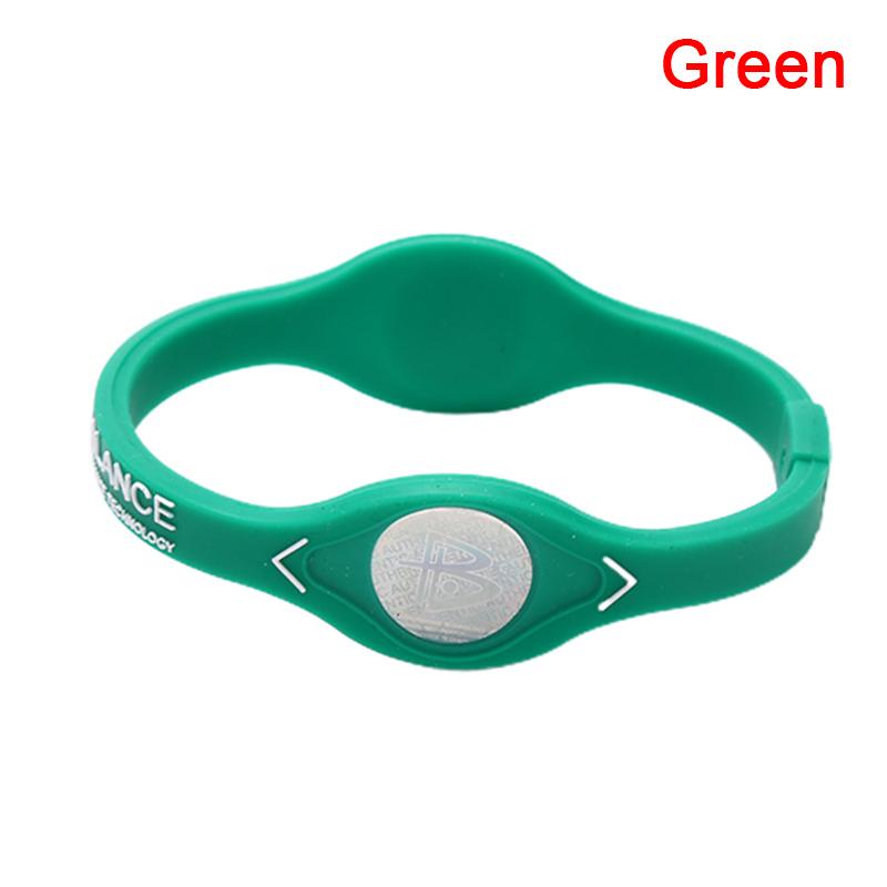 Silikon-Energie-Balance-Armband, Silikon-Energie-Armband, Sport-Silikon-Armband, Handgelenk grün