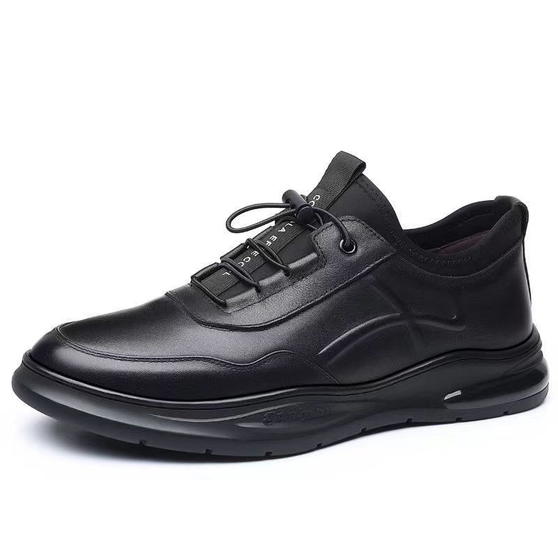 Neue Herrenschuhe, modische Business-Lederschuhe für Herren, atmungsaktive Schnürschuhe aus weichem Leder, Freizeitschuhe für formelle Kleidung, Herrenschuhe im britischen Stil 44 schwarz