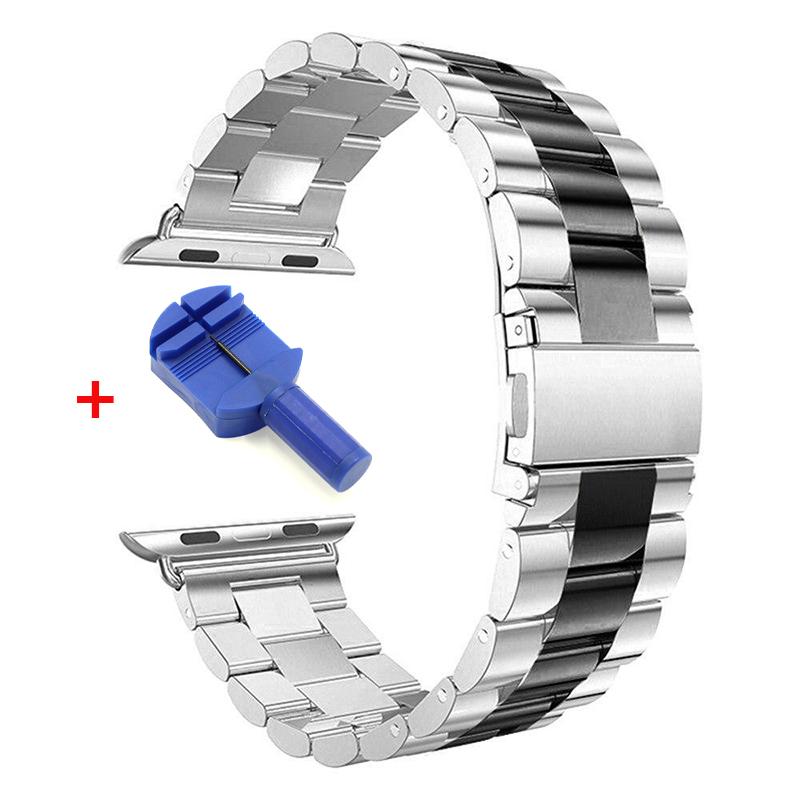 1 Stück austauschbares Edelstahlarmband für Apple Watch Band 38 mm 40 mm 41 mm 42 mm 44 mm 45 mm 49 mm für Apple Watch Strap Ultra 8 7 6 5 4 3 2 1 SE Band 42mm or 44mm or 45mm