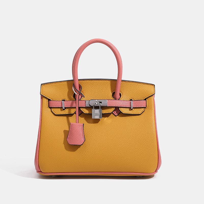 Klassische Retro-Handtaschen für Damen - Europäische und amerikanische Mode brown