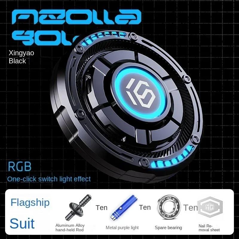 Fidget Spinner Papa Coin Push Card Stressabbau Spielzeug Metall Fingertip Gyroskop Legierung Kreisel Schreibtisch EDC für Erwachsene Kinder schwarz