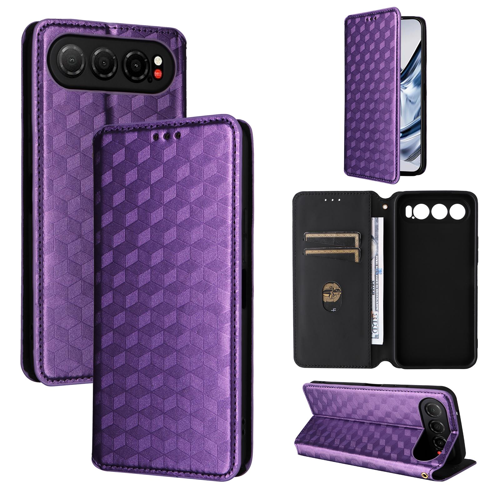 Flip Cover für ZTE nubia Air PU Leder Handyhülle Ganzkörperschutz [RFID-Blockierung] Schutzhüllen for ZTE nubia Air violett