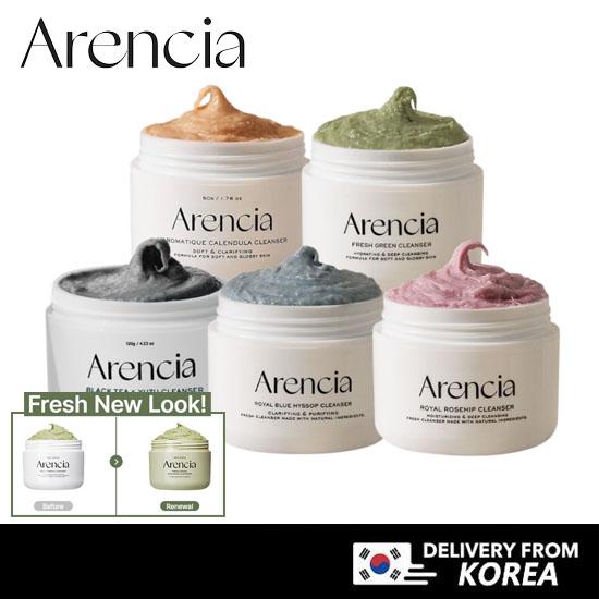 Arencia Rice Mochi Cleanser 120g Grün / Hagebutte / Blauer Ysop / Calendula / Schwarzer Tee & Yuzu / Reisschleim Fresh Green