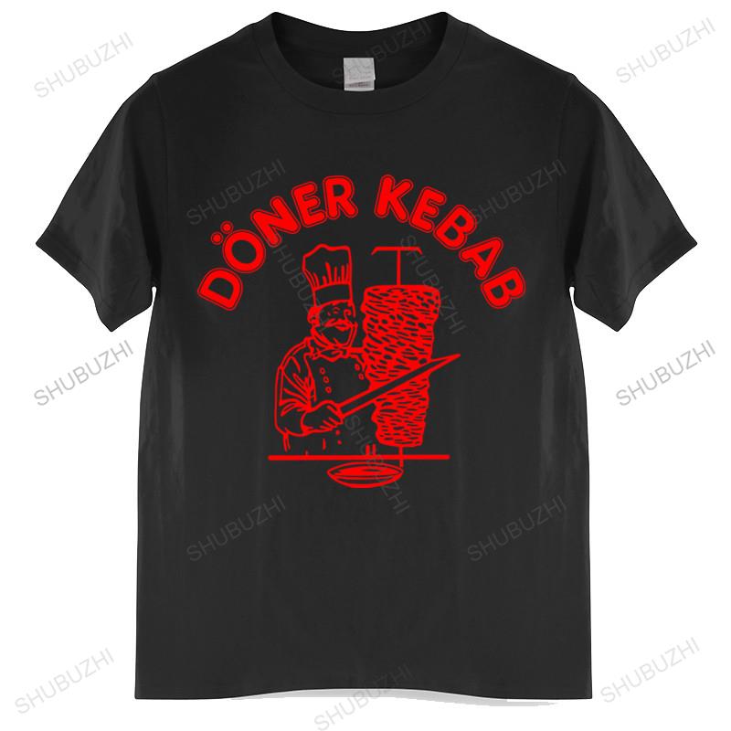 Baumwolle t-shirt männer sommer tees T Shirts Döner Kebab Grafik Lustige T-shirt Kebab Lustige Top Tees Herren T-shirt L