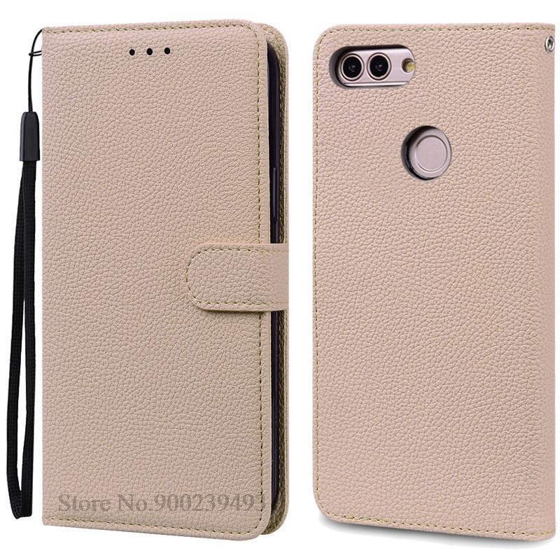 Für Huawei P Smart 2018 Fall FIG-LX1 Leder Brieftasche Flip Fall Für Huawei P Smart Fall FIG-LX1 5,65 zoll Fall coque Fundas Shell P Smart 2018 FIG-LX1 beige