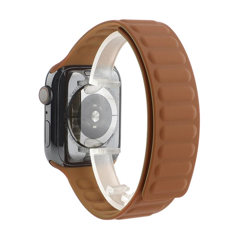 Magnetisches Silikonband Schlaufenarmband für Apple Watch Band 44/40/42/38/41/45 mm Magnetisches Solo-Schlaufenarmband für Iwatch Apple Watch 7/SE/6/5/4/3/2 42MM-44MM-45MM