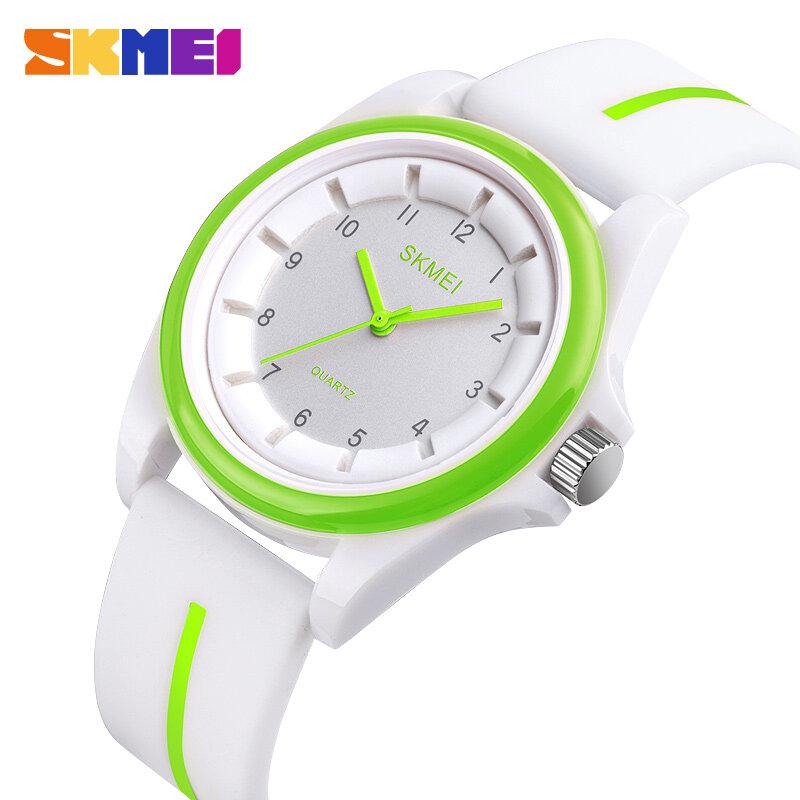 SKMEI Freizeituhr für Herren, Damen, Quarz, Silikon, wasserdicht, modische Uhren 1578 grün
