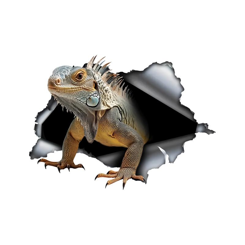 Lustige Leguan Autoaufkleber Kratzschutz Selbstklebend Wasserdicht Aufkleber, Verwendet für Auto, Laptop, Motorrad, Lieferwagen, Wohnmobil 20cm-Longest Side