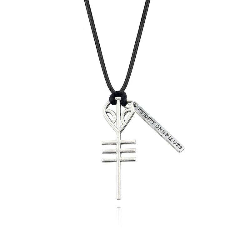 Twenty One Pilots Halskette Erinnerungsgeschenk Silberlegierung Halskette Dekoration Herren Bestes Geschenk