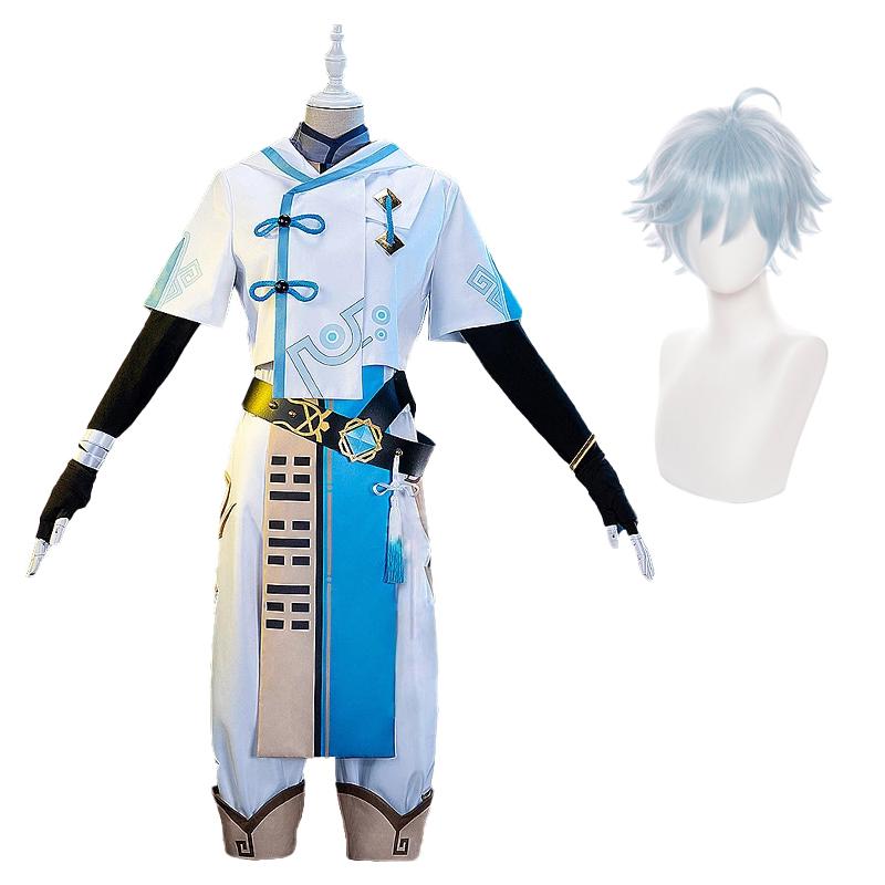 Cosplay Kostüm Anime Chongyun Cosplay Uniform Outfit Kostüm Halloween Party Kleid für Männer Frauen XXL