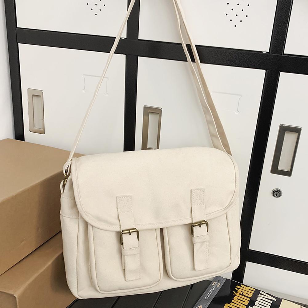 Leinwand y2k Frauen Handtaschen Schultertaschen Nylon Mann Tote Umhängetasche Studenten Handtasche Umhängetaschen Große Schulranzen Umschlag Tasche weiß