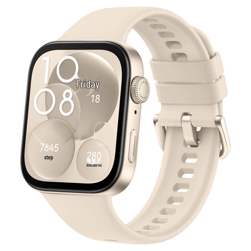 Kompatibel mit der Huawei Fit4 Uhr, mikrotexturiertes Silikonarmband, gleicher Stil wie das originale HUAWEI FIT3 Armband. For Huawei Fit3/4/4 Pro 13# mondlichtweiß