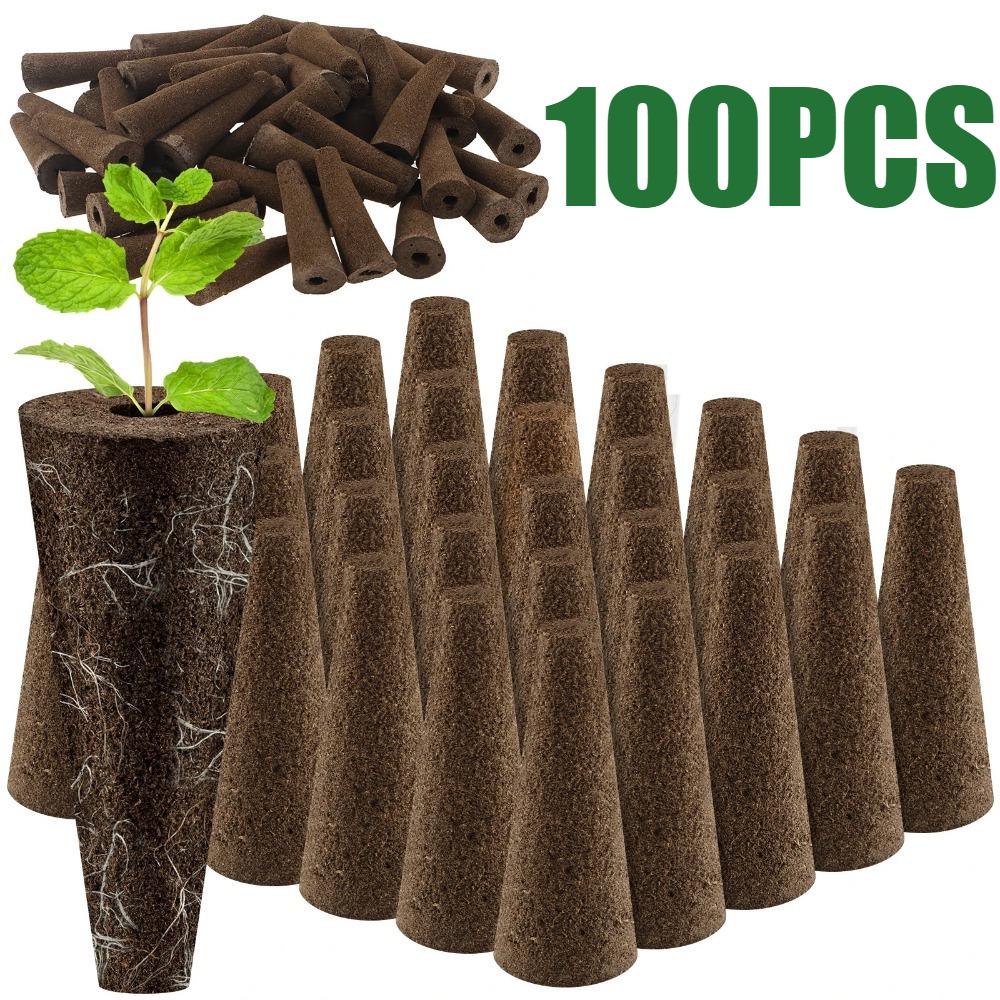 Samen Anzucht Schwämme Ersatz Wurzelwachstum Schwämme Setzling Starter Stecker Samen Kapseln Hydroponischer Garten Anpflanzung 100PCS