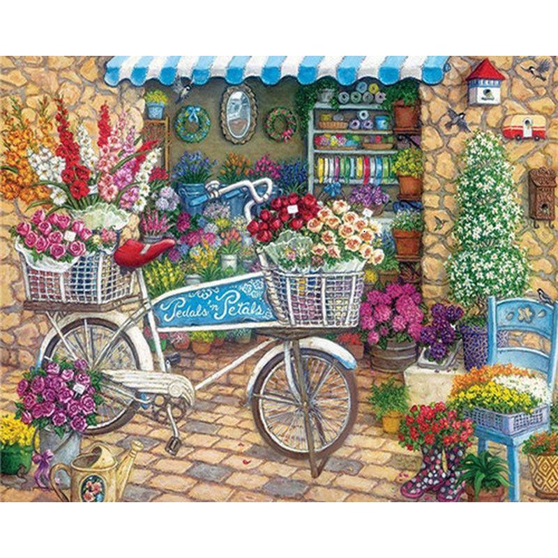 Diy 5d Diamant Malerei Straße Neue Ankunft Architektur Landschaft Diamant Stickerei Winter Home Decor Geschenk Full Round 40x50CM