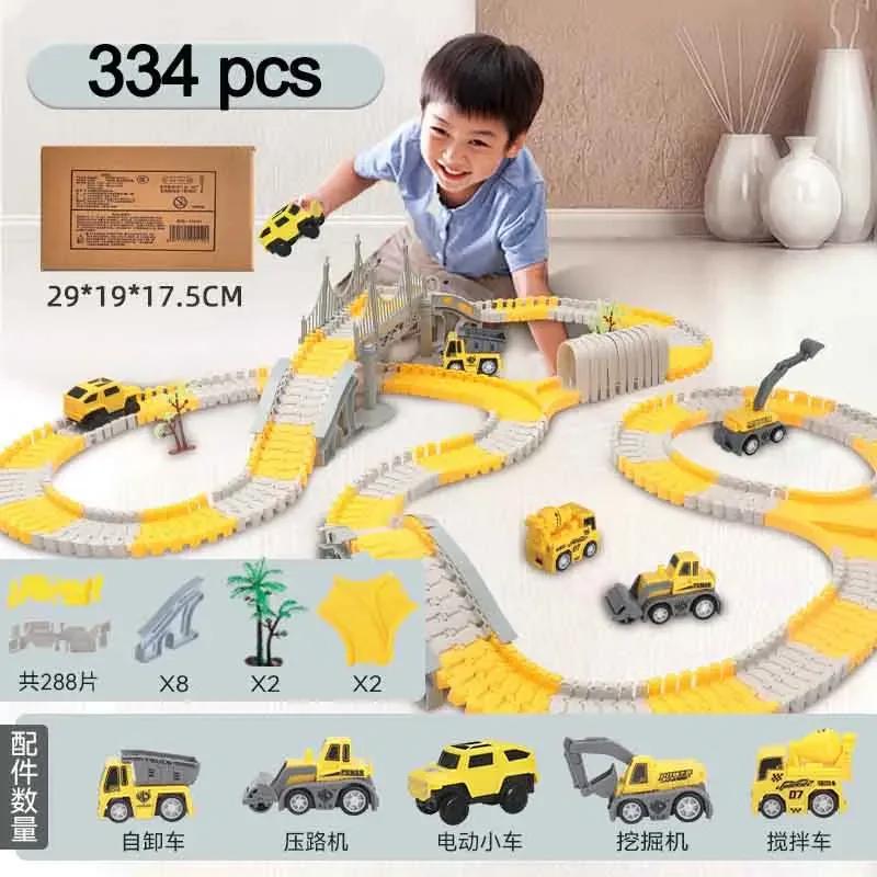 137-467 stücke Kinder Elektrische Track Spielzeug Auto Engineering Auto Kinder Pädagogisches Spielzeug Track Auto Zug Spielzeug für Kinder Geburtstag Geschenk